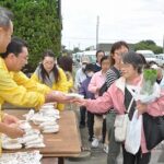 こだわり田中産コシヒカリを無料配布しました